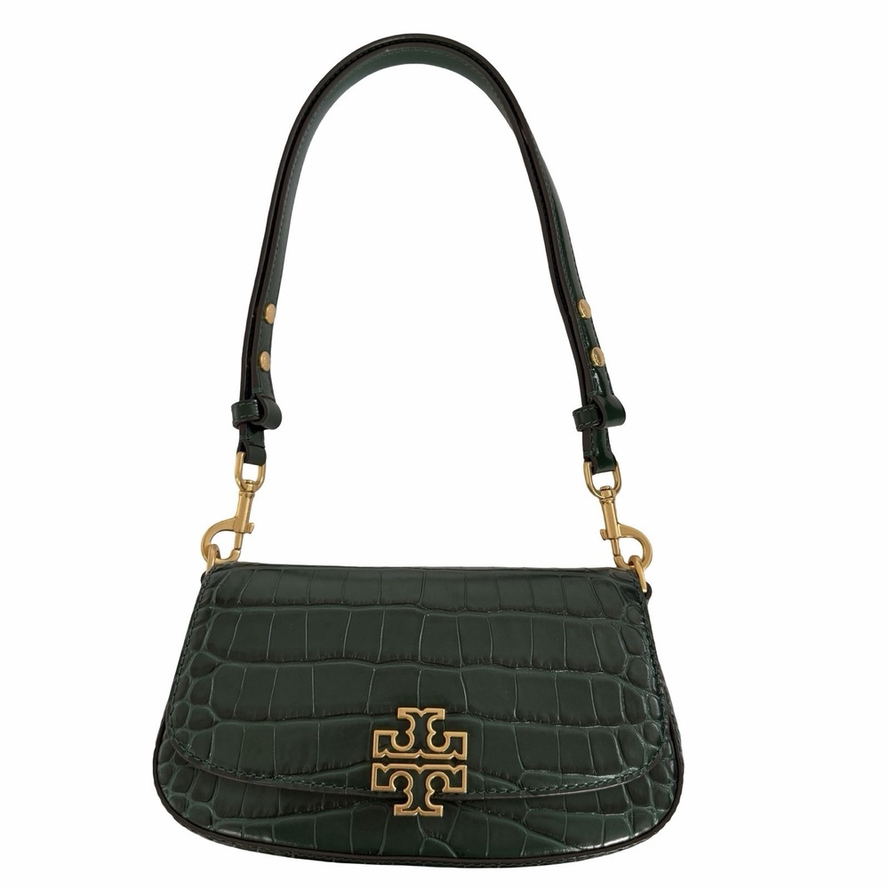 Tory Burch Britten Embossed Convertible Crossbody in Norwood Mini Shoulder Bag